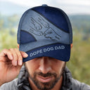 Dope Dog Dad Hand Paw Sketch - Personalized Classic Cap
