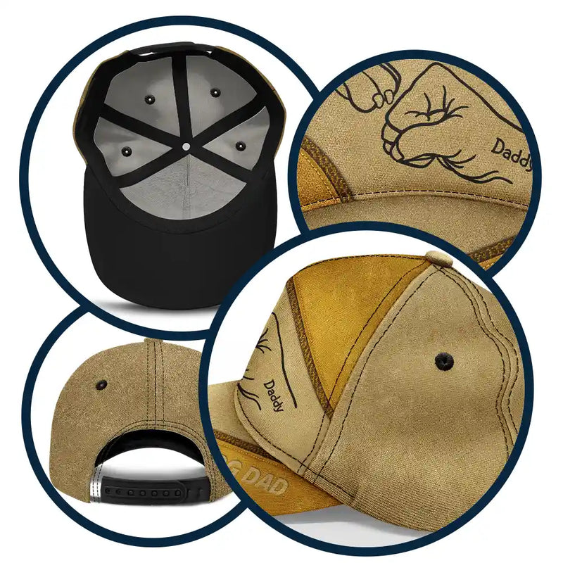 Dope Dog Dad Hand Paw Sketch - Personalized Classic Cap