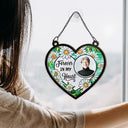 Custom Photo Forever In Our Hearts - Personalized Window Hanging Suncatcher Ornament