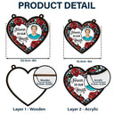 Custom Photo Forever In Our Hearts - Personalized Window Hanging Suncatcher Ornament