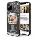 Custom Photo Memorial Soundwave Voice Recording QR Code - Personalized Clear Phone Case