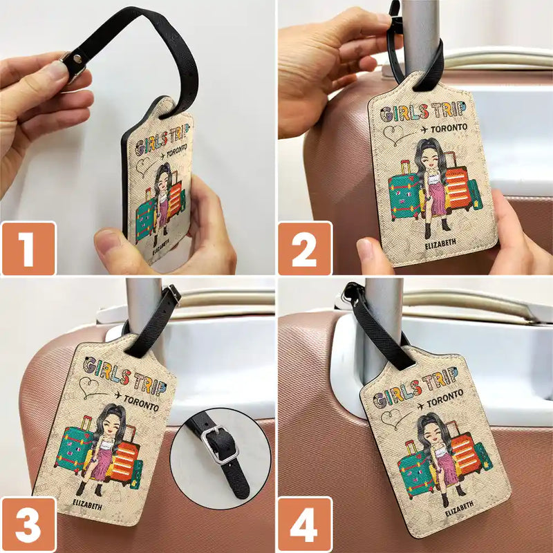 Girls Trip Destination - Personalized Luggage Tag