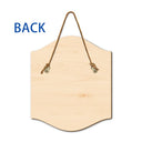 Rimes avec camping - Panneau en bois personnalisé