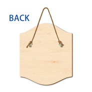 Rhymes With Camping - Personalized Custom Shaped Wood Sign