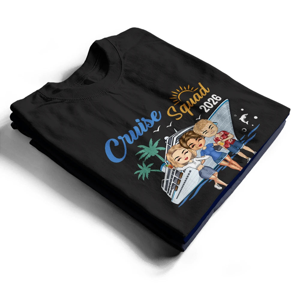 T-shirt personnalisé « Croisière Squad Bestie Trip »
