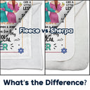 Bestie Because Of You - Personalized Fleece Blanket, Sherpa Blanket