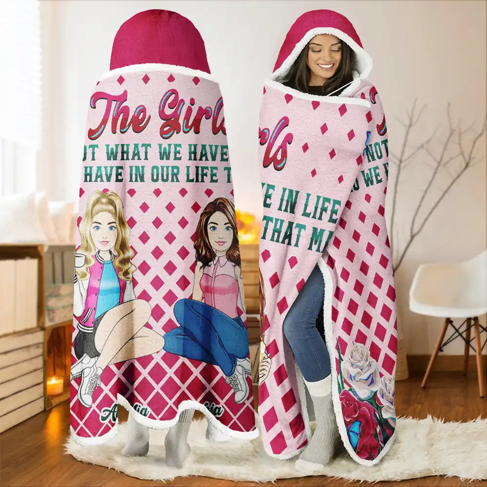 Who We Have In Life Personalized Wearable Hooded Blanket Wander Prints
