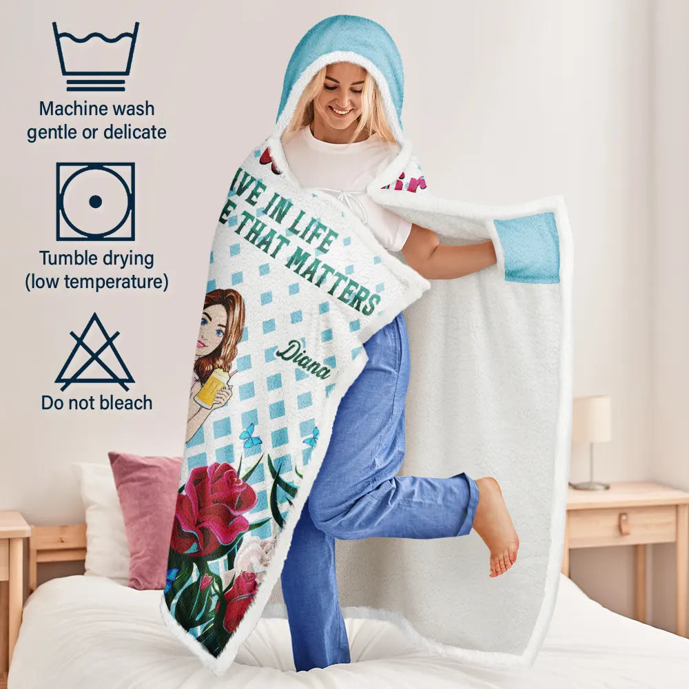 Who We Have In Life Personalized Wearable Hooded Blanket Wander Prints