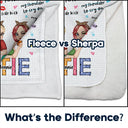You Are My Bestie Cartoon - Personalized Fleece Blanket, Sherpa Blanket
