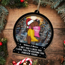 Christmas,Gift For Couples,Gift For Husband,Gift For Wife,Gift For Boyfriend,Gift For Girlfriend,Happy - Forever Yours Christmas Couple - Personalized Suncatcher Ornament