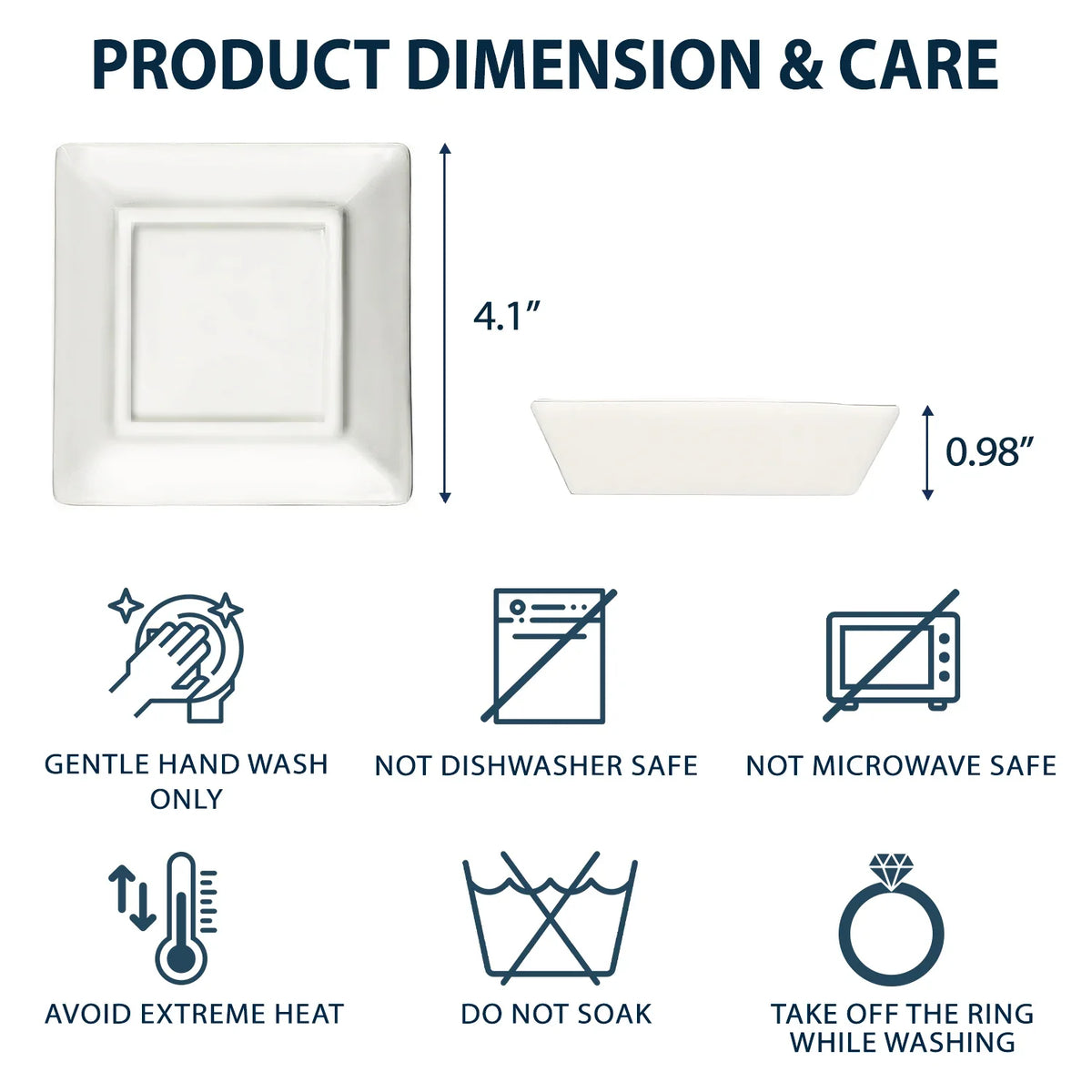 Gift For Bestie - Grow Old Friends - Personalized Ring Dish