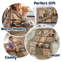 Gift For Couples, Gift For Husband, Gift For Wife, Gift For Boyfriend, Gift For Girlfriend - Custom Photo Couple Names Blanket - Personalized Fleece Blanket, Sherpa Blanket