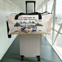Travel,Camping,Gift For Couples,Gift For Husband,Gift For Wife,Gift For Boyfriend,Gift For Girlfriend,Happy - Camping Couple A Lifetime Of Love & Adventure - Personalized Duffle Bag