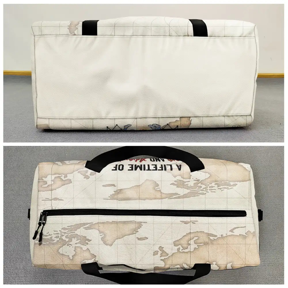 Travel,Camping,Gift For Couples,Gift For Husband,Gift For Wife,Gift For Boyfriend,Gift For Girlfriend,Happy - Camping Couple A Lifetime Of Love & Adventure - Personalized Duffle Bag