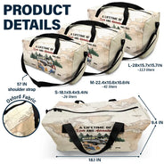 Travel,Camping,Gift For Couples,Gift For Husband,Gift For Wife,Gift For Boyfriend,Gift For Girlfriend,Happy - Camping Couple A Lifetime Of Love & Adventure - Personalized Duffle Bag