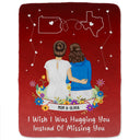 Gift For Mother, Mom - Daughters (Adult), Gift For Daughter, Long Distance, Love - Instead Of Missing You - Personalized Fleece Blanket, Sherpa Blanket