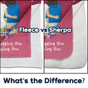 Gift For Mother, Mom - Daughters (Adult), Gift For Daughter, Long Distance, Love - Instead Of Missing You - Personalized Fleece Blanket, Sherpa Blanket