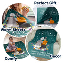 Gift For Mother, Mom - Daughters (Adult), Gift For Daughter, Long Distance, Love - Instead Of Missing You - Personalized Fleece Blanket, Sherpa Blanket