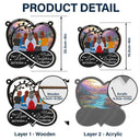 Gift For Mother, Mom - Daughters (Adult), Love - The Love Between Mother & Daughters Is Forever - Personalized Window Hanging Suncatcher Ornament