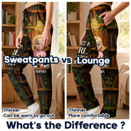 Reading,Gift For Yourself,Gift For Women,Happy - Reading Just A Girl Who Loves Books 3D Effect - Personalized Sweatpants