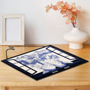 Gift For Bestie,Love - Mountain Cabin Window Toile Art Bestie - Personalized Horizontal Stained Glass Suncatcher