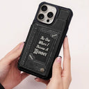 Gift For Yourself,Gift For Women,Gift For Mother,Gift For Grandma,Love - Book Themed The One Where I Become A Mom - Personalized Leather Flip Wallet Phone Case