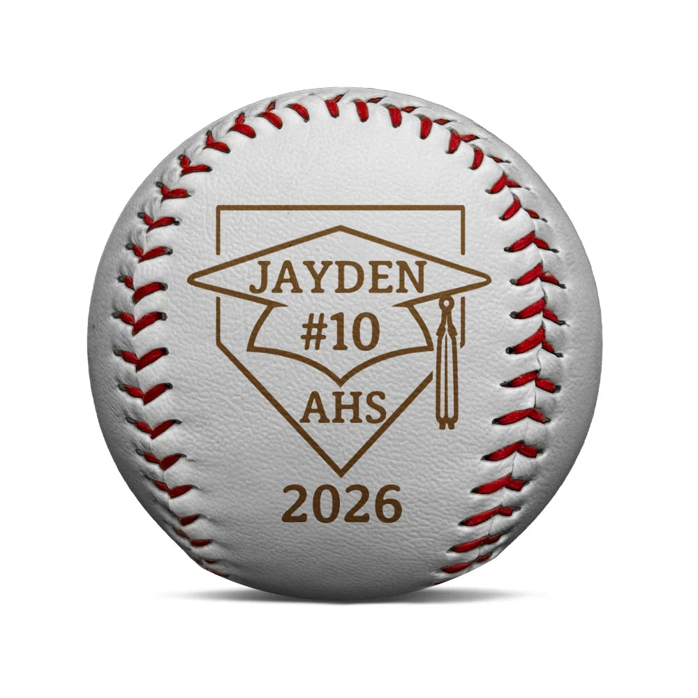 Baseball,Graduation,Happy - Custom Photo Pencil Sketch Graduate Senior School Baseball Lover - Personalized Baseball, Softball