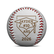 Baseball,Graduation,Happy - Custom Photo Pencil Sketch Graduate Senior School Baseball Lover - Personalized Baseball, Softball