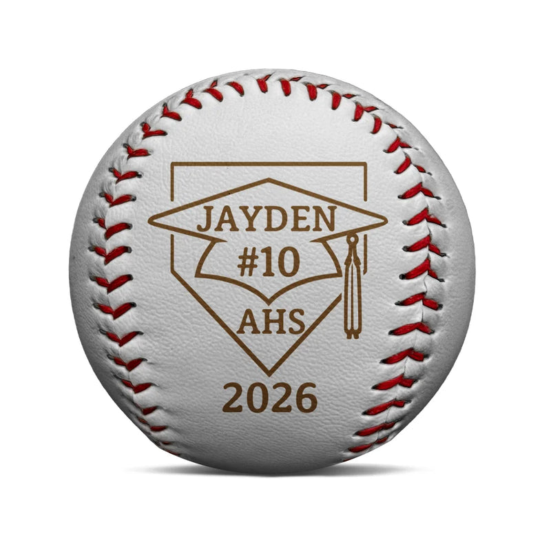 Baseball,Graduation,Happy - Custom Photo Pencil Sketch Graduate Senior School Baseball Lover - Personalized Baseball, Softball