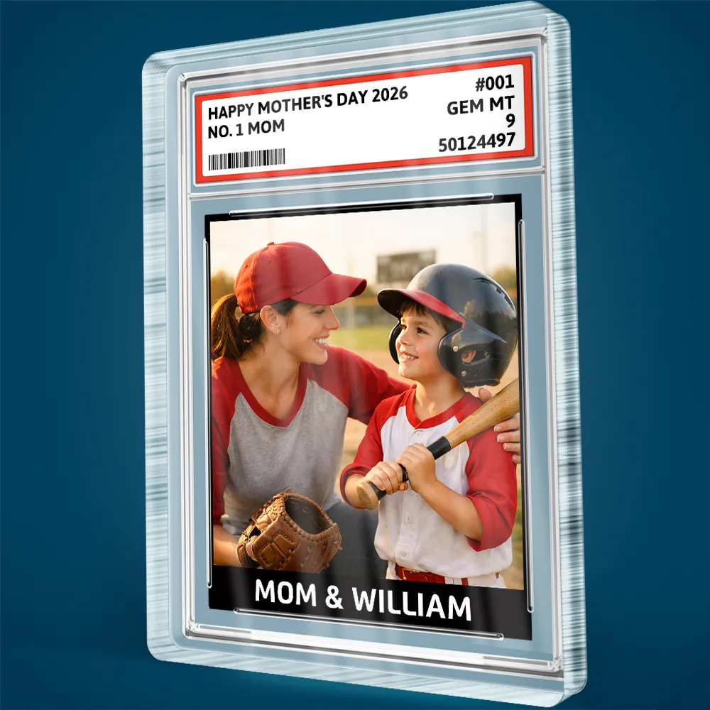 Custom Photo,Baseball,Sport Dad,Sport Mom,Happy - Custom Photo Baseball Gift Family Dream Team - Personalized Custom Shaped Acrylic Plaque