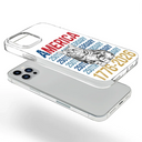 America 250th, Custom Photo, Independence Day, Art Design, Pet Lovers, Proud, Photo - Pencil Sketch - White BG - Custom Photo Pencil Sketch Art Dog Cat America 250th Anniversary - Personalized Clear Phone Case