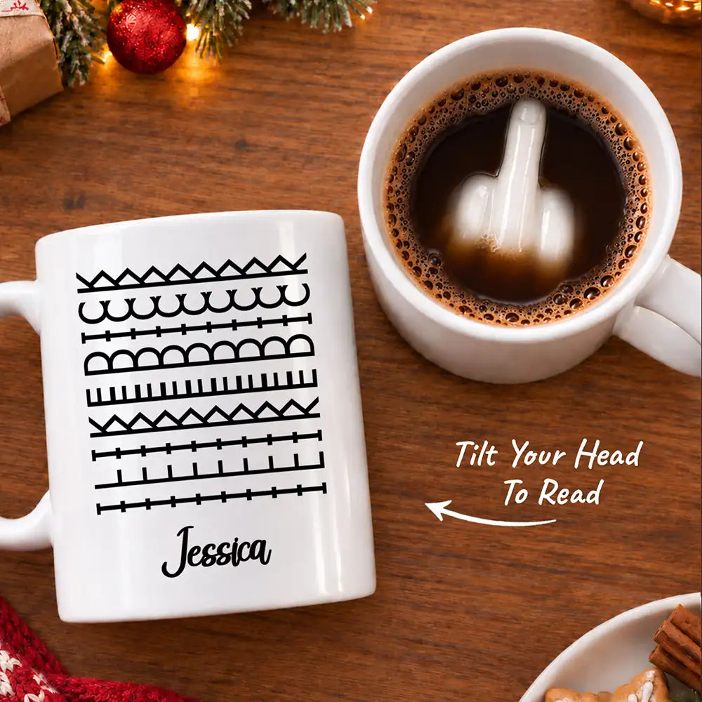 I Like Dck Hidden Message For Girlfriend, Friends, Coworkers Christmas, Anniversary, White Elephant Gag Gifts - Personalized Mug