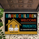 Grandchildren Welcome - Gift For Grandparents - Personalized Custom Doormat