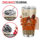 Dog Lovers Chibi Girl Humans Make My Head Hurt - Personalized Custom Tumbler