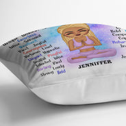 Yoga Chibi Girl I Am - Personalized Custom Pillow