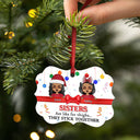 Sibling Brothers And Sisters Stick Together - Personalized Custom Aluminum Ornament