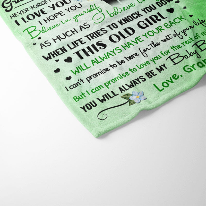 Cette vieille grand-mère - Cadeau pour petite-fille et petit-fils - Couverture polaire personnalisée