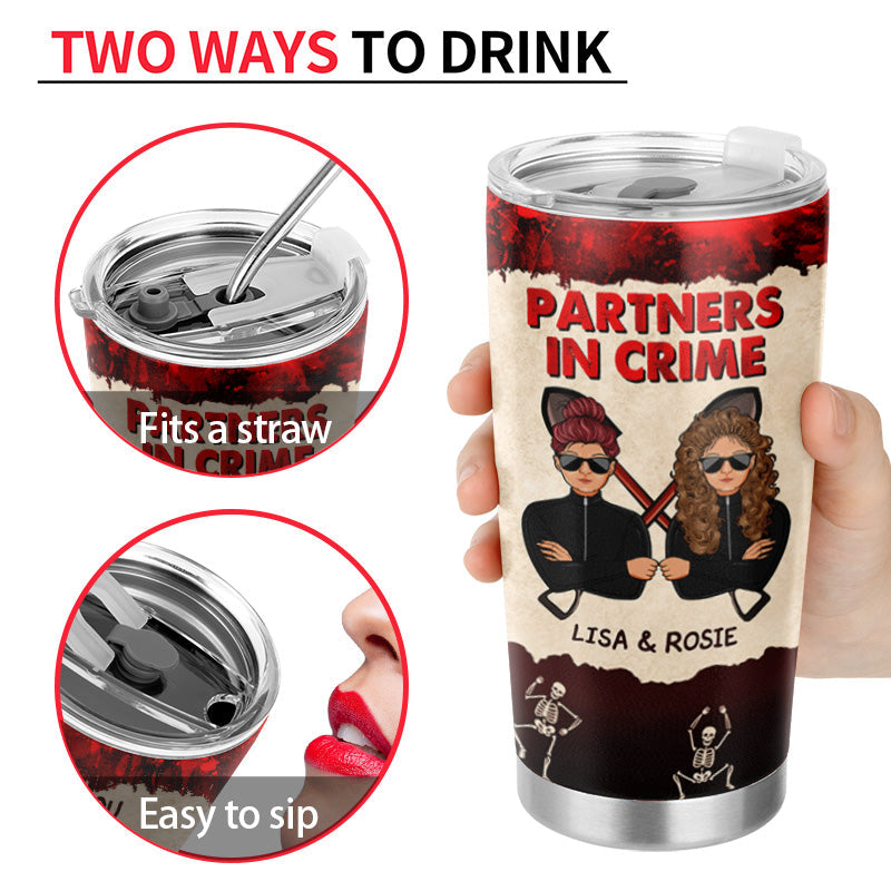 Best Friends Are Ready With A Shovel - Gift For Bestie - Personalized Custom Tumbler