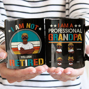 Je suis un grand-père professionnel - Mug noir personnalisé