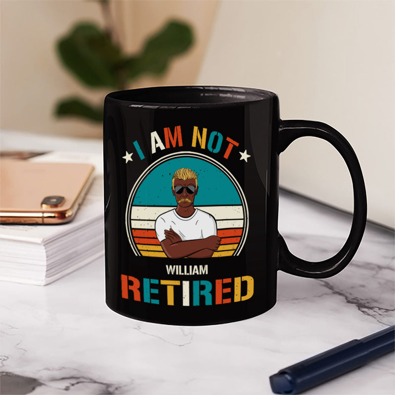 Je suis un grand-père professionnel - Mug noir personnalisé