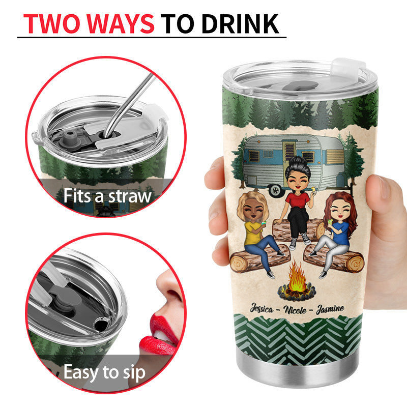 Camping Bestie, attention : les filles boivent à nouveau ! - Verre personnalisé