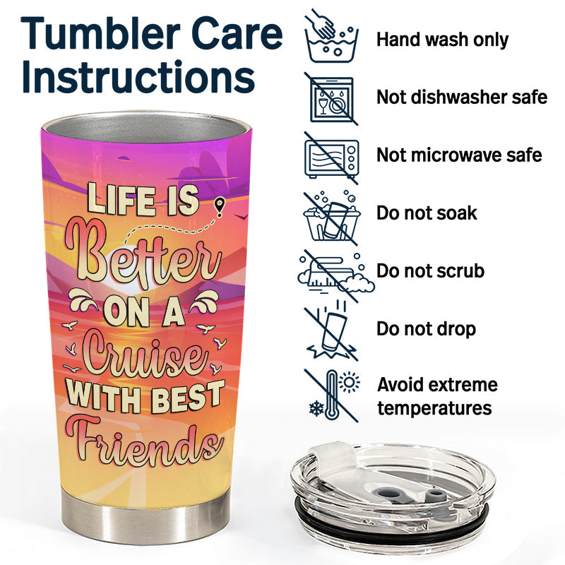 Croisière Bestie : La vie est meilleure en croisière - Gobelet personnalisé
