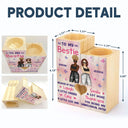 Meilleur ami, frère ou sœur, grâce à toi, je ris plus fort - Bougeoir personnalisé