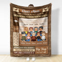 Mother Dear Mom Wrap Yourself Up - Gift For Mom - Personalized Custom Fleece Blanket