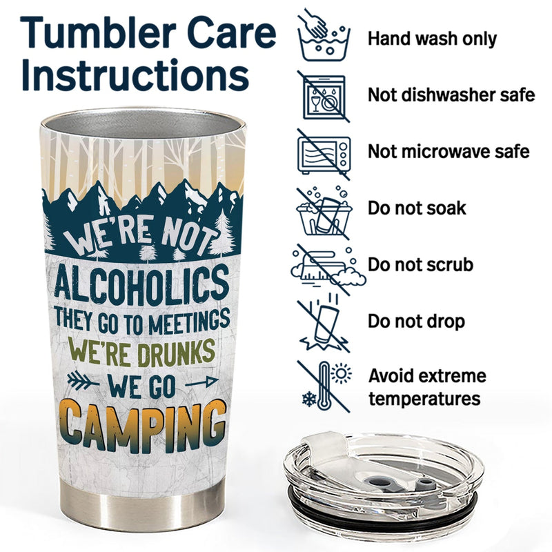 Camping We're Drunks - Gift For Bestie - Personalized Custom Tumbler