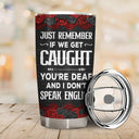 Bestie Cartoon Partners In Crime If We Get Caught Black Ver - Gift For Bestie - Personalized Custom Tumbler