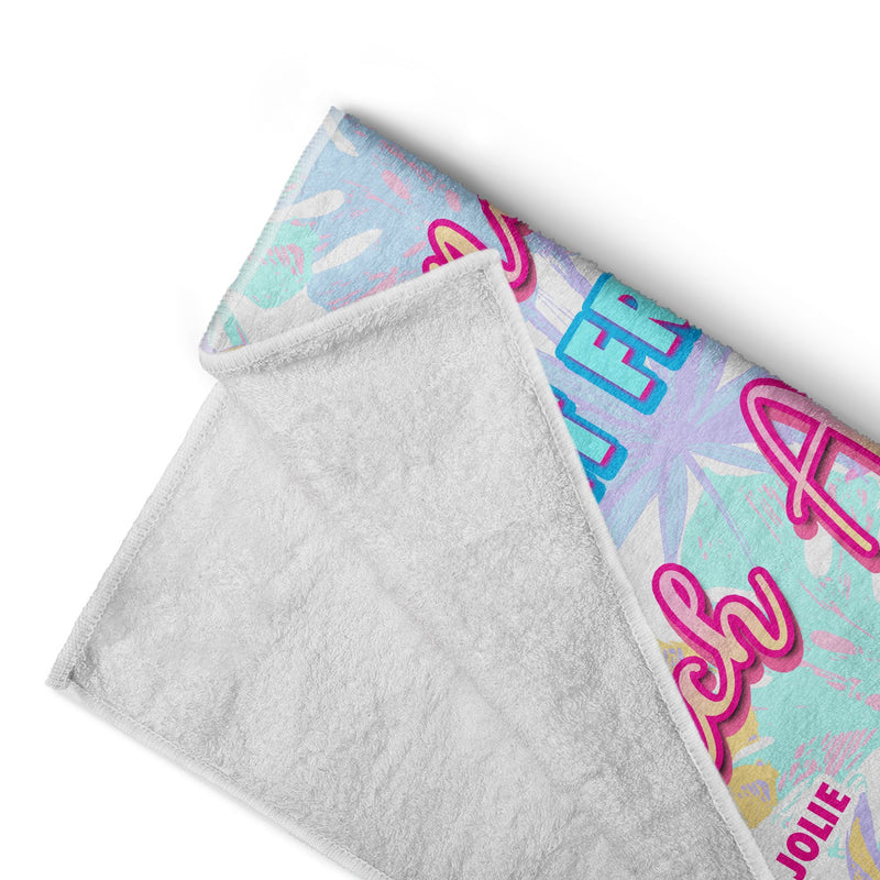 Don't Let Friends Beach Alone - Gift For Besties - Personalized Custom Beach Towel