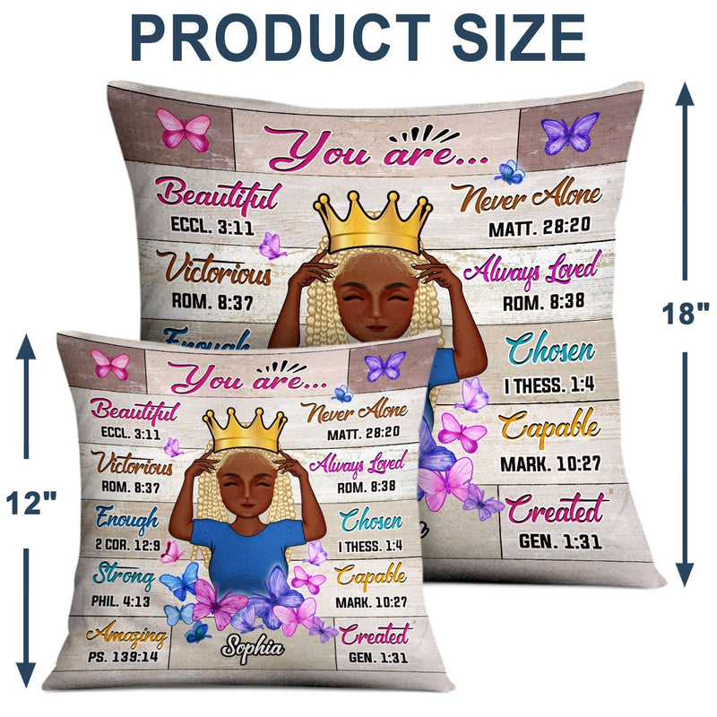 You Are Beautiful Victorious - Gift For Women, Gift For Kid - Personalized Custom Pillow