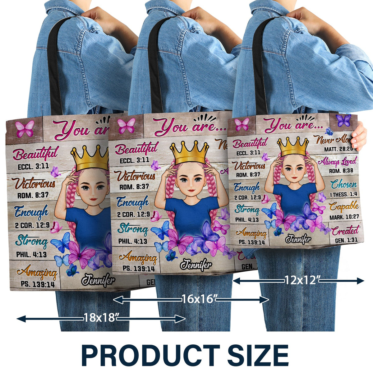 Tu es victorieux - Cadeau pour enfant, cadeau de rentrée scolaire - Sac en toile zippé personnalisé