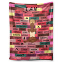 Yoga Girl I Am Bold - Cadeau pour vous-même, cadeau pour femme - Couverture polaire personnalisée